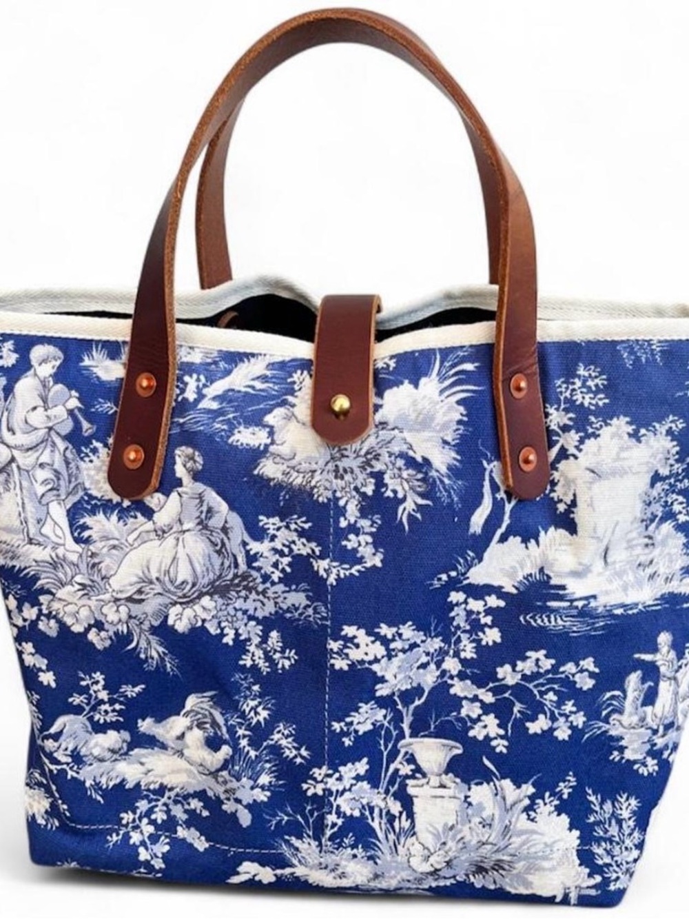 General Knot Co., Sapphire French Toile Mini Tote